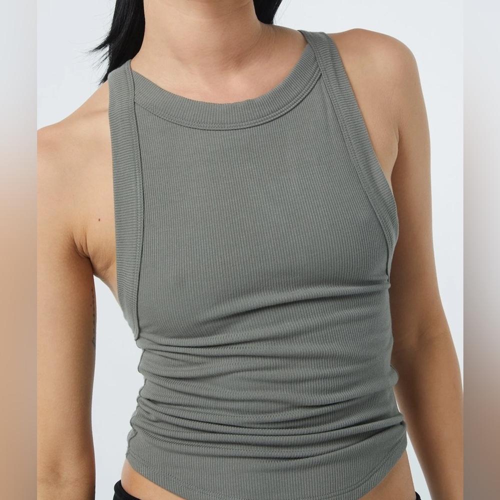 The line by k ximeno tank top green/grey